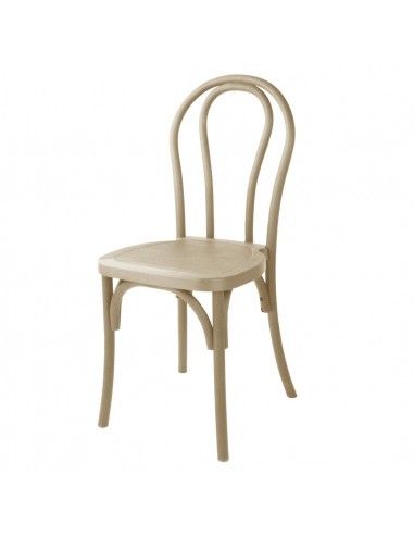 Chaises en résine style bois courbé Bolero Soho coloris naturel (lot de 4)