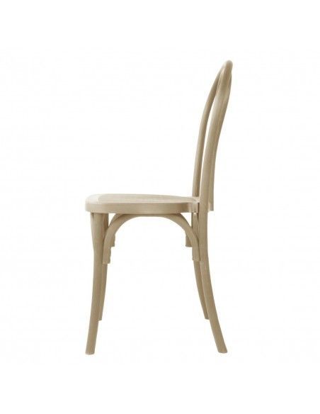 Chaises en résine style bois courbé Bolero Soho coloris naturel (lot de 4)