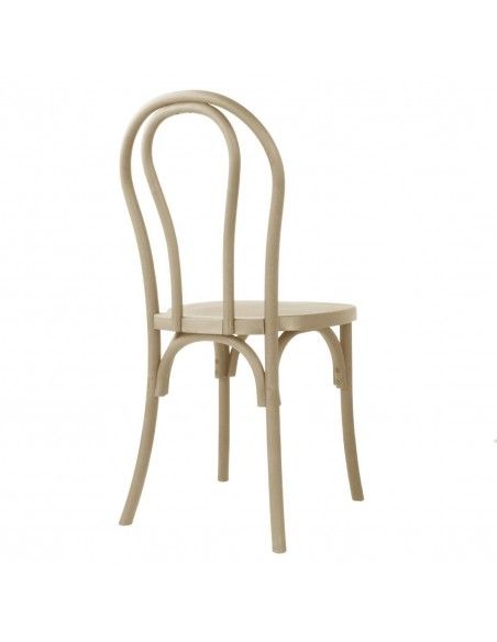 Chaises en résine style bois courbé Bolero Soho coloris naturel (lot de 4)
