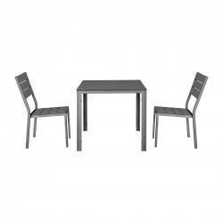 Chaises à lattes Bolero Valletta grises (lot de 4) 2