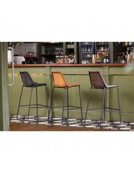 Tabouret haut Bolero Rodeo camel