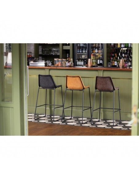 Tabouret haut Bolero Rodeo camel
