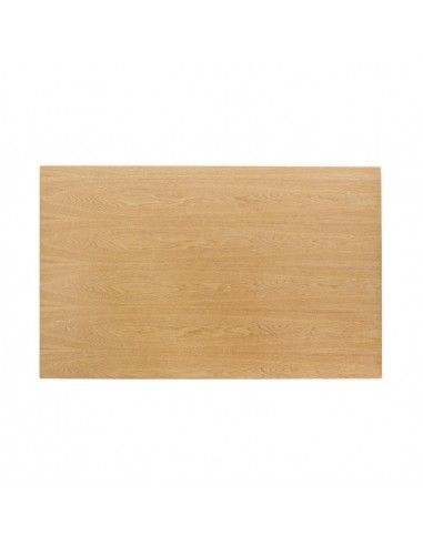 Plateau de table rectangulaire pré-percé coloris frêne naturel Bolero 700 x 1100mm