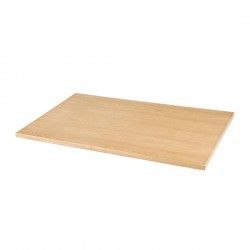 Plateau de table rectangulaire pré-percé coloris frêne naturel Bolero 700 x 1100mm 2