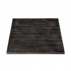 Plateau de table carré pré-percé vintage noir Bolero 700mm 2