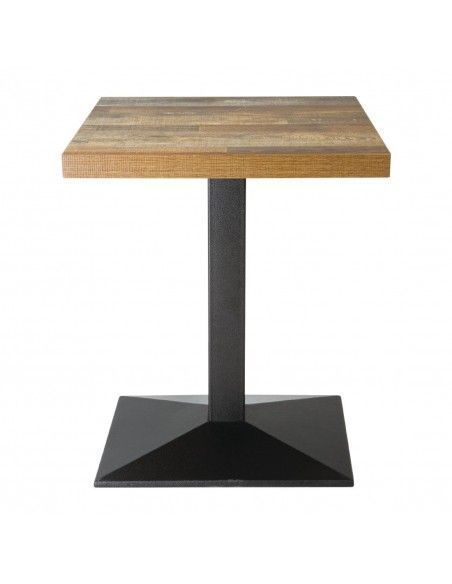 Plateau de table carré Bolero effet bois vieilli - 60 cm