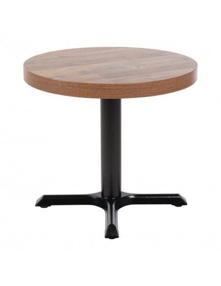 Plateau de table rond Bolero 60 cm effet bois vieilli