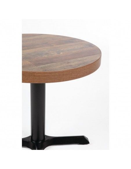Plateau de table rond Bolero 60 cm effet bois vieilli