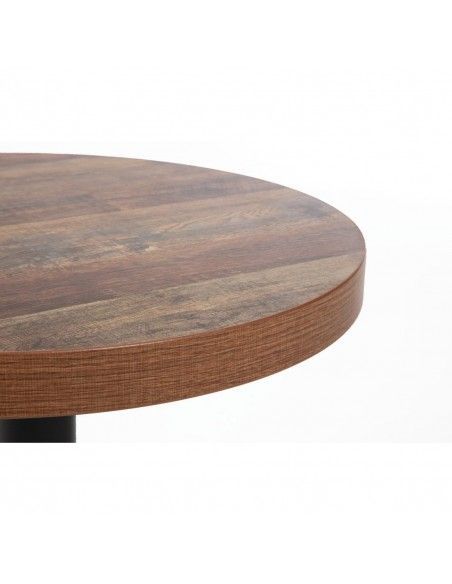 Plateau de table rond Bolero 60 cm effet bois vieilli