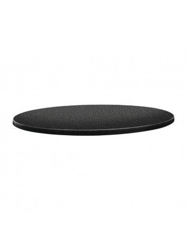 Plateau de table rond Topalit Classic Line 80cm anthracite