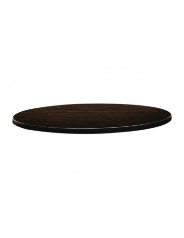 Plateau de table rond Topalit Classic Line 70cm wengé