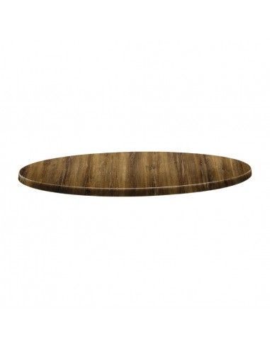 Plateau de table rond Topalit Classic Line 70cm atacama cherry