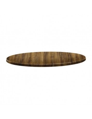 Plateau de table rond Topalit Classic Line 80cm atacama cherry