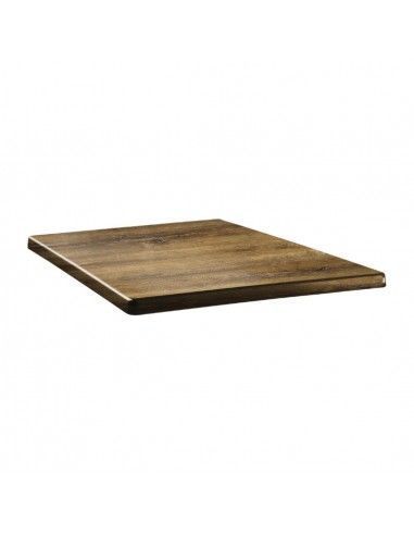 Plateau de table carré Topalit Classic Line 60x60cm atacama cherry