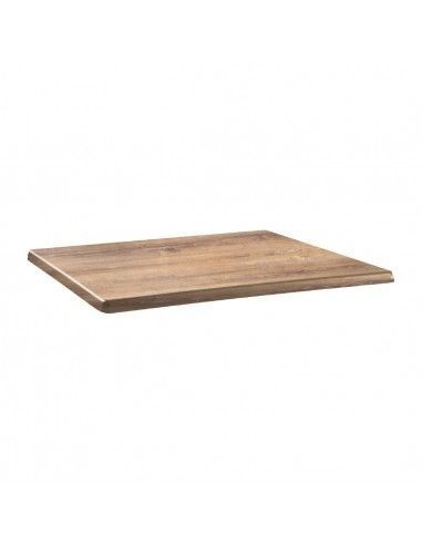 Plateau de table rectangulaire Topalit Classic Line 110x70cm atacama cherry