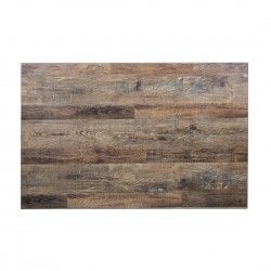 Plateau de table rectangulaire pré-percé Bolero urban foncé 700mm