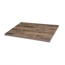 Plateau de table rectangulaire pré-percé Bolero urban foncé 700mm 2