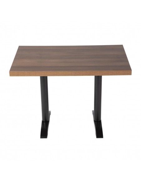 Plateau de table rectangulaire pré-percé Bolero chêne rustique 700mm