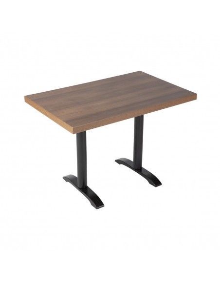 Plateau de table rectangulaire pré-percé Bolero chêne rustique 700mm