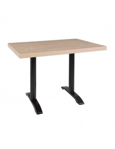 Plateau de table rectangulaire pré-percé Bolero naturel antique 700mm