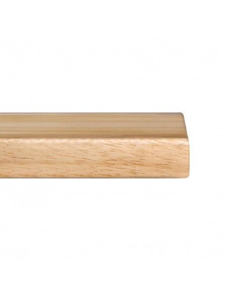 Plateau de table carré pré-percé coloris bois naturel Bolero 700mm