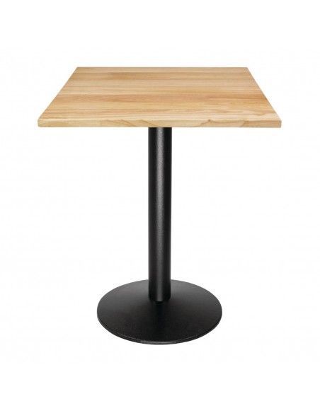 Plateau de table carré pré-percé coloris bois naturel Bolero 700mm
