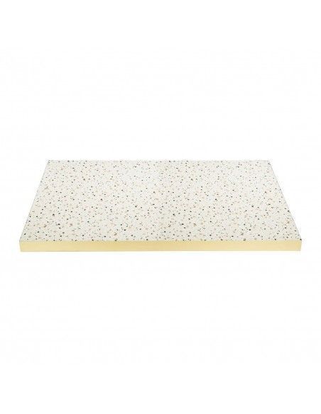 Plateau de table rectangulaire Terrazzo Bolero 1 100x700mm