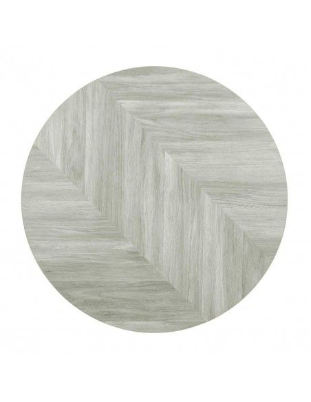 Plateau de table rond pré-percé Bolero Chevron 600mm