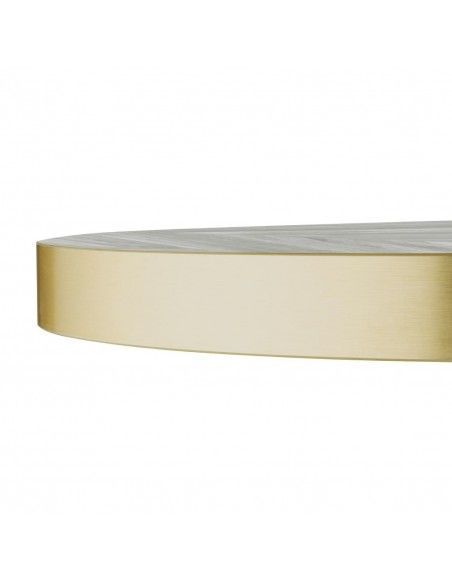 Plateau de table rond pré-percé Bolero Chevron 600mm