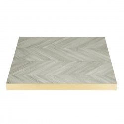 Plateau de table carré pré-percé Bolero Chevron 700mm 2