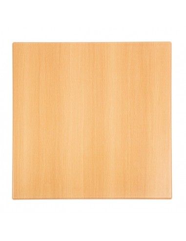 Plateau de table carré Bolero effet hêtre 600mm
