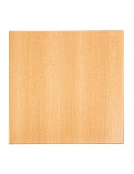 Plateau de table carré Bolero effet hêtre 600mm