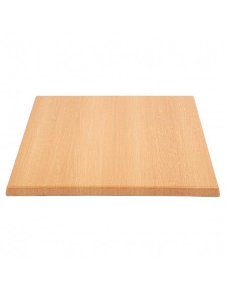 Plateau de table carré Bolero effet hêtre 600mm