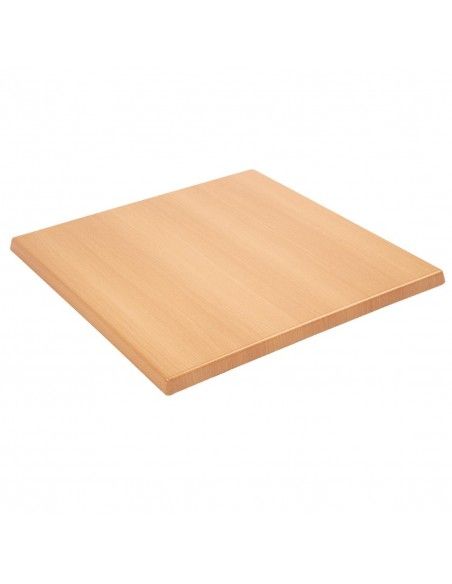 Plateau de table carré Bolero effet hêtre 600mm