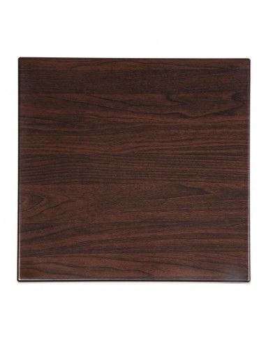 Plateau de table carré Bolero marron foncé 600mm