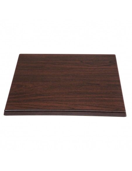 Plateau de table carré Bolero marron foncé 600mm