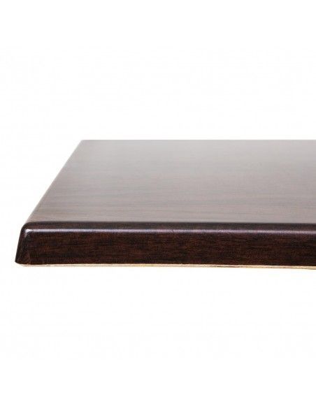 Plateau de table carré Bolero marron foncé 600mm