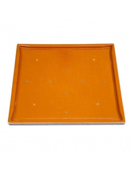 Plateau de table carré Bolero marron foncé 600mm