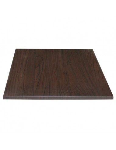 Plateau de table carré Bolero marron foncé 700mm