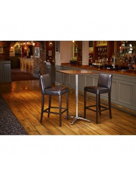 Plateau de table carré Bolero marron foncé 700mm