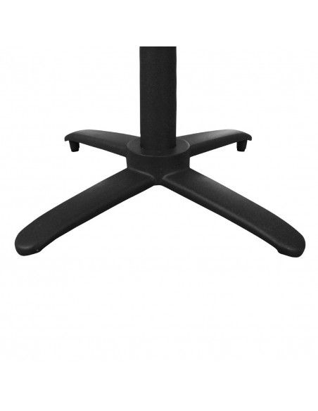 Pied de table basculant en aluminium noir Bolero