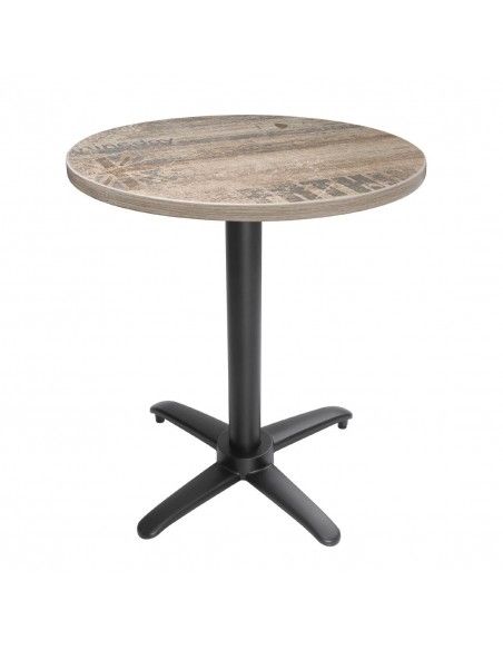 Pied de table basculant en aluminium noir Bolero