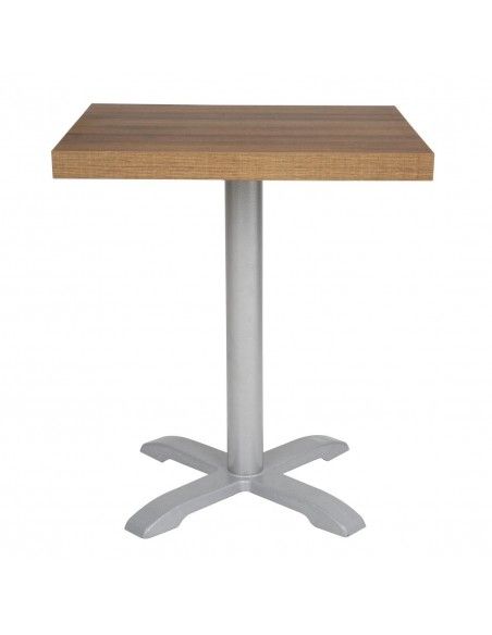 Plateau de table carré Bolero 700mm effet bois chêne rustique