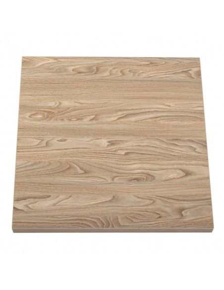 Plateau de table carré Bolero 700mm effet bois clair