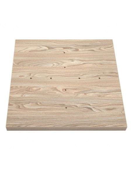 Plateau de table carré Bolero 700mm effet bois clair