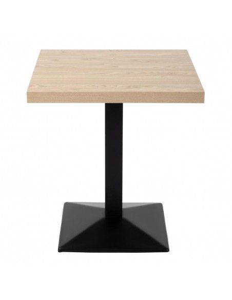 Plateau de table carré Bolero 700mm effet bois clair