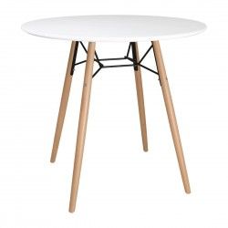 Table ronde blanche Bolero Arlo 798mm