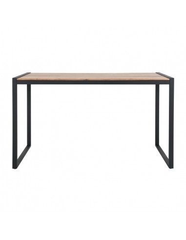 Table de bar industrielle en acier et acacia Bolero 1800x900mm