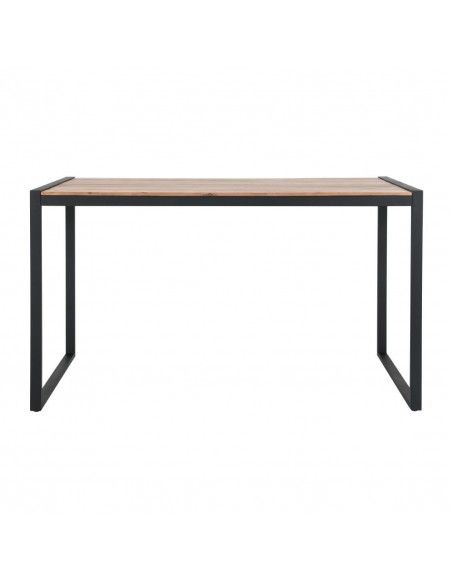 Table de bar industrielle en acier et acacia Bolero 1800x900mm
