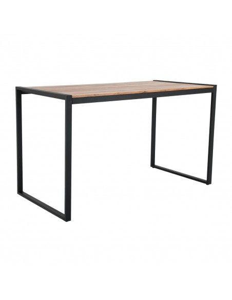 Table de bar industrielle en acier et acacia Bolero 1800x900mm